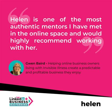 helen tudor|helen tudor linkedin training.